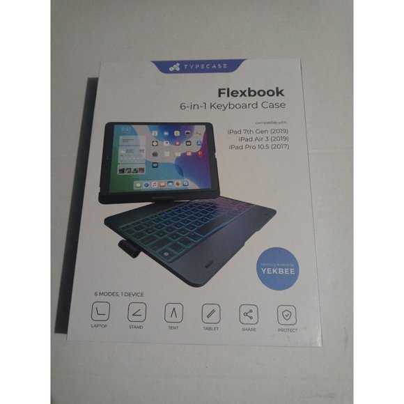 Typecase Flexbook Touch 6-in-1 Keyboard Case for iPad Pro 10.5 (2017) Ocean - Picture 2 of 16